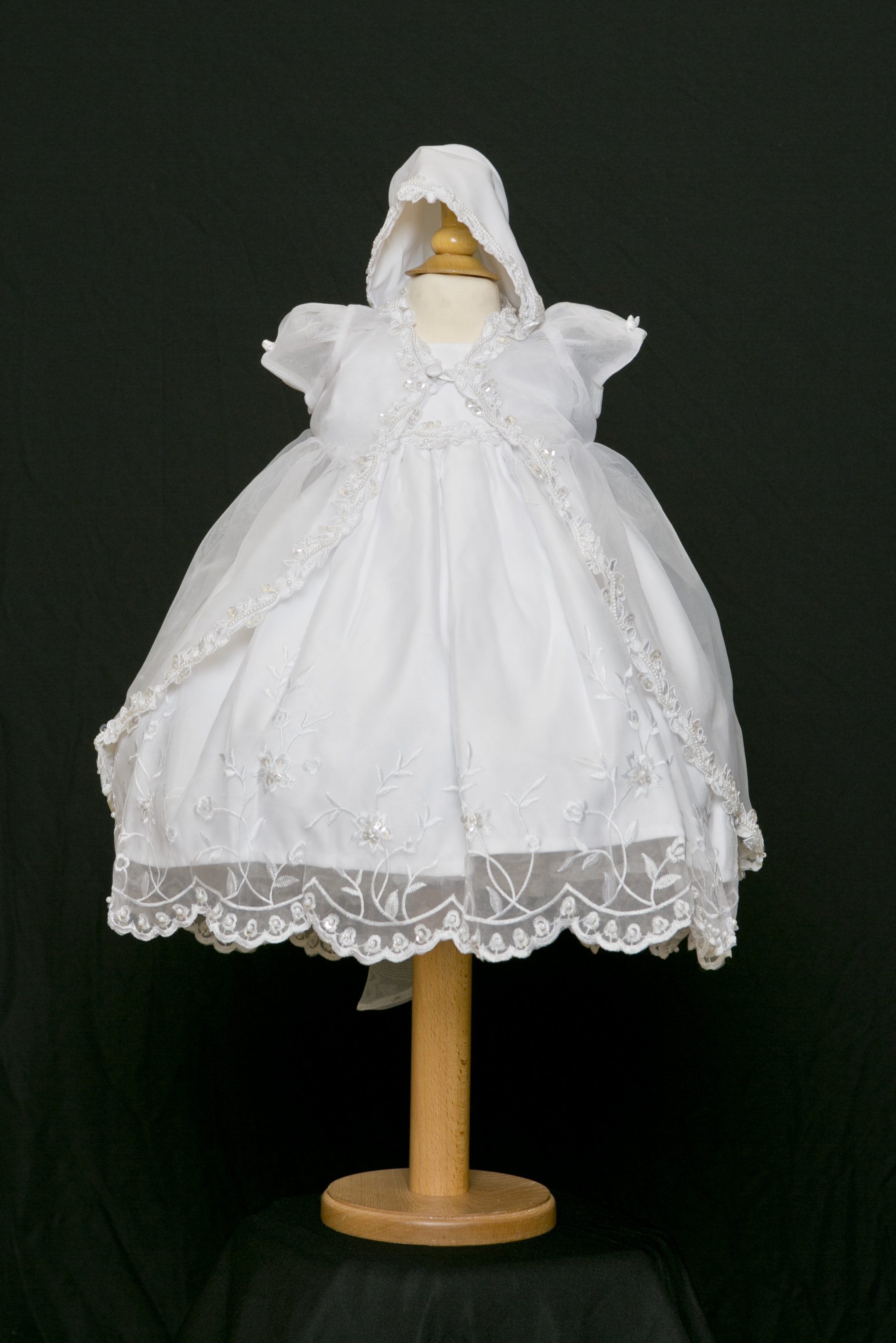 Christening Dress with Cape and Wonderland