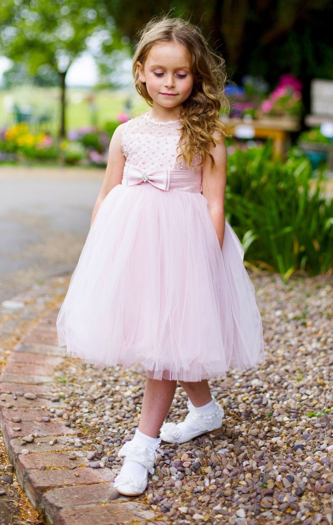 Girls Princess Dress – ( Vintage Pink, Ivory, Blue, White or Champagne ...