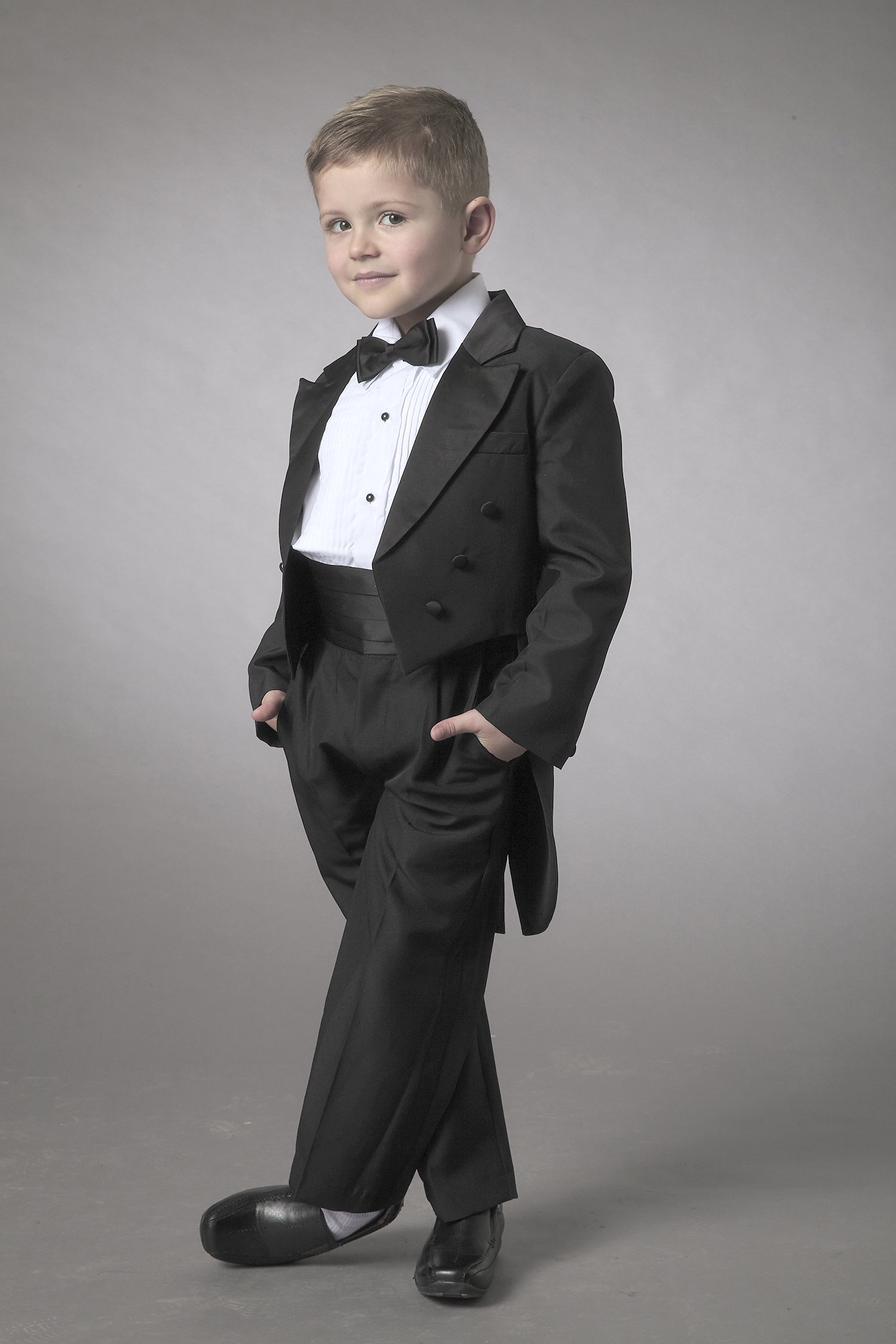 5-piece Tuxedo Tail Suit by Couche Tot – Black/White/Ivory | Wonderland