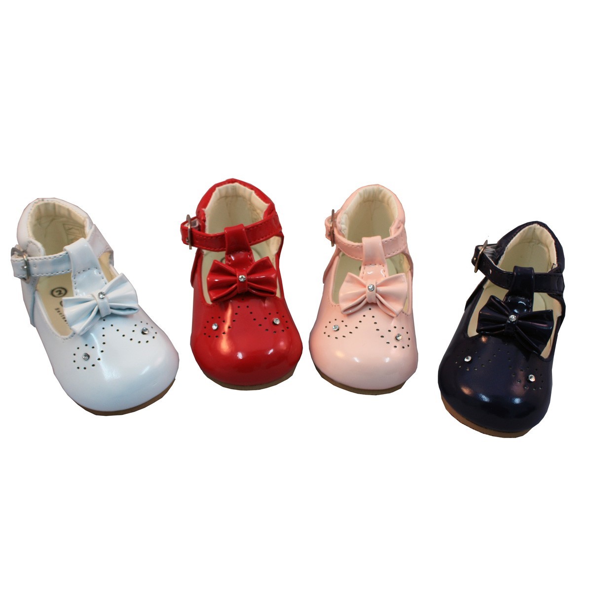 Baby Girls Shoe By Sevva Red Black Navy Pink Cream
