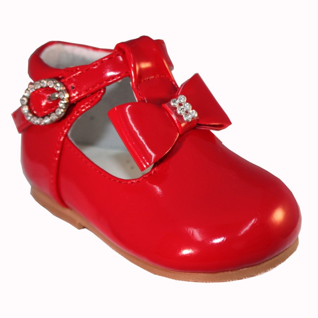 Baby Girls Patent shoe by Sevva Lilly (Black, Red, White, Navy, Cream, Camel, Pink) Wonderland
