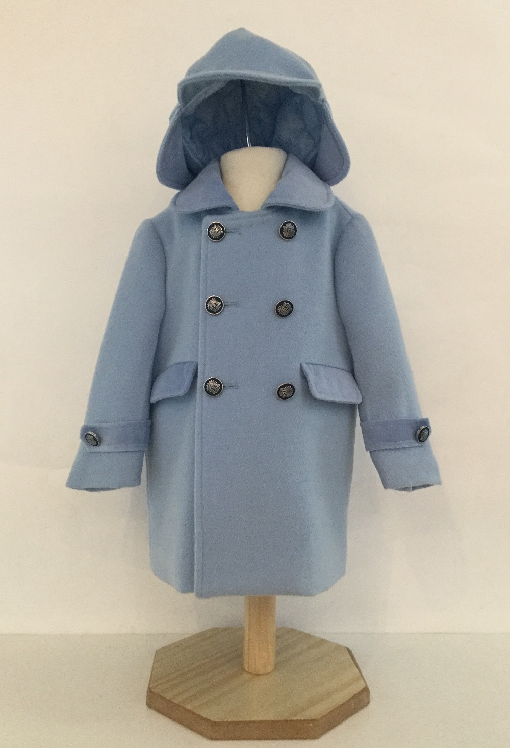 Baby boys Sky blue Coat & Hat Set by Couche Tot | Wonderland