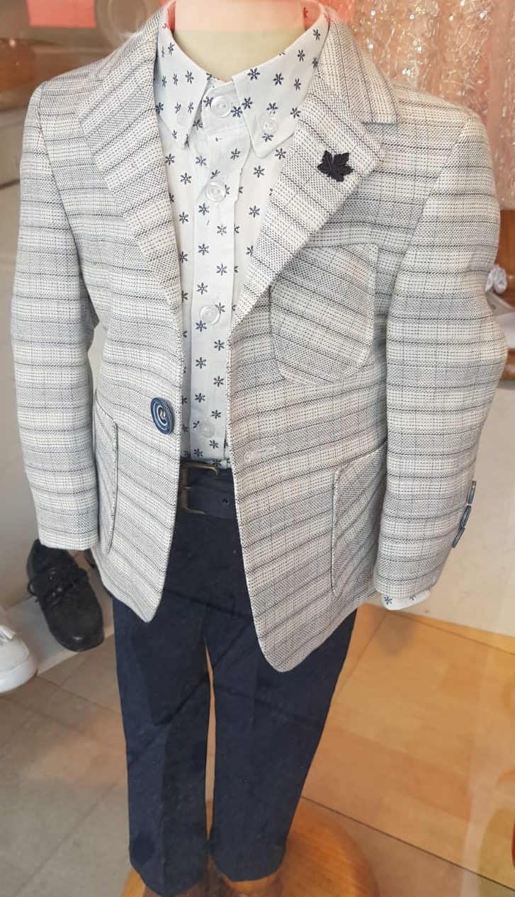 baby boy grey blazer