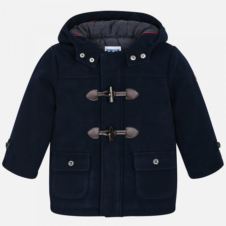 Baby Boys Navy blue Duffle Coat by Mayoral 1802484087 Wonderland