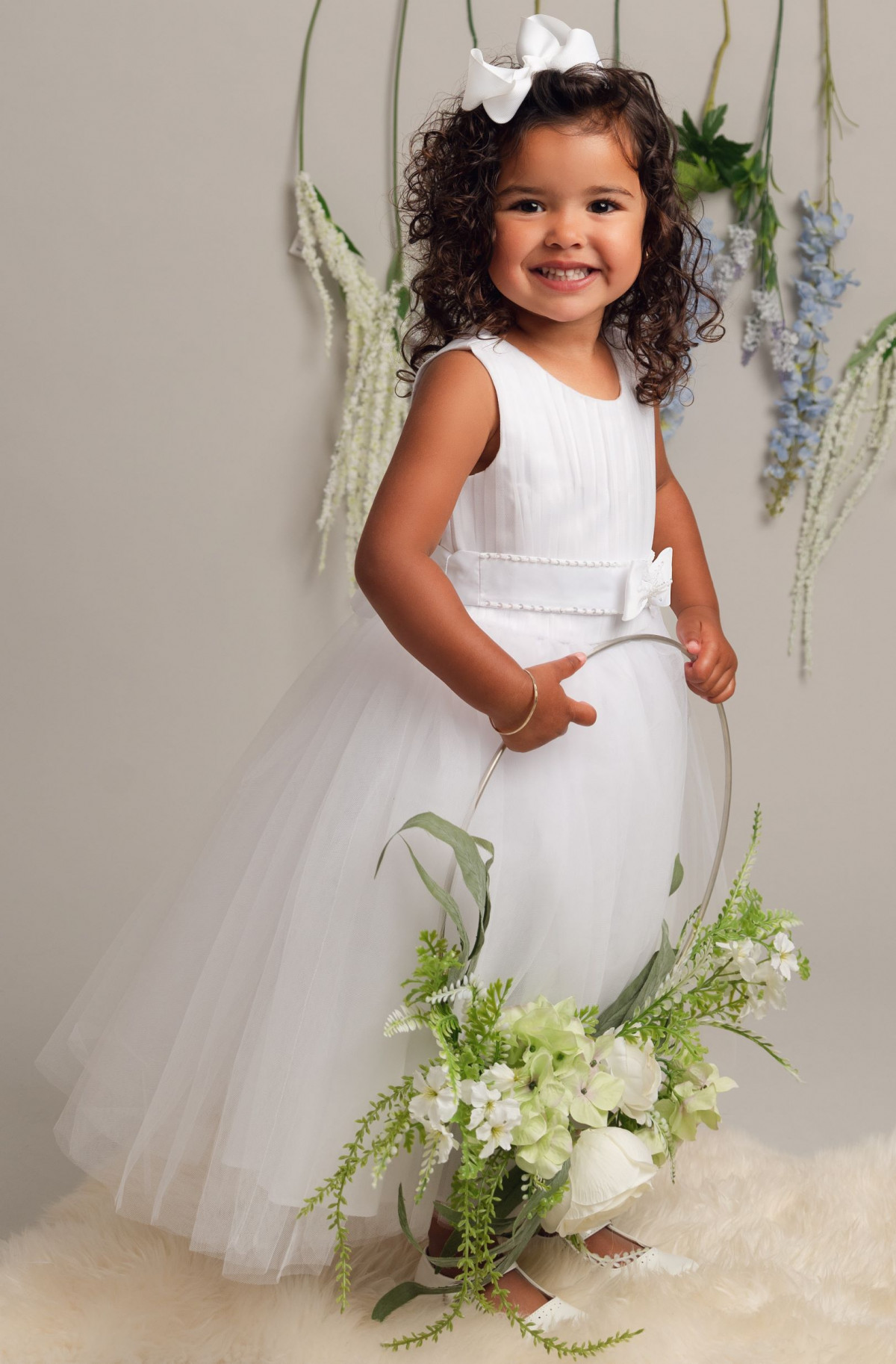 Girls & Baby Girls special occasion dress by Sevva – White or Ivory |  Wonderland