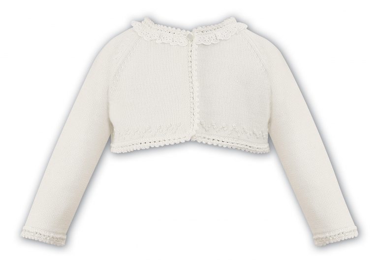Baby Girls Ivory Bolero Cardigan by Sarah Louise 006686 Wonderland