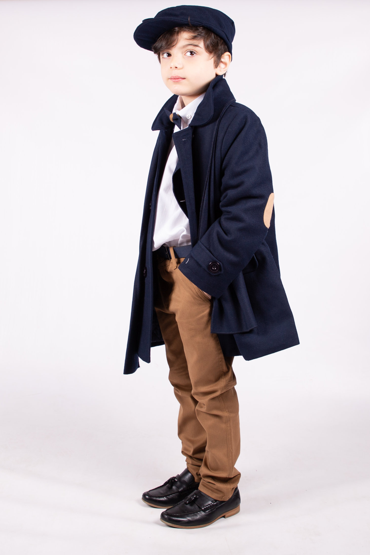 Boys Navy Blue Coat, Scarf & Hat Set By Beau KiD | Wonderland