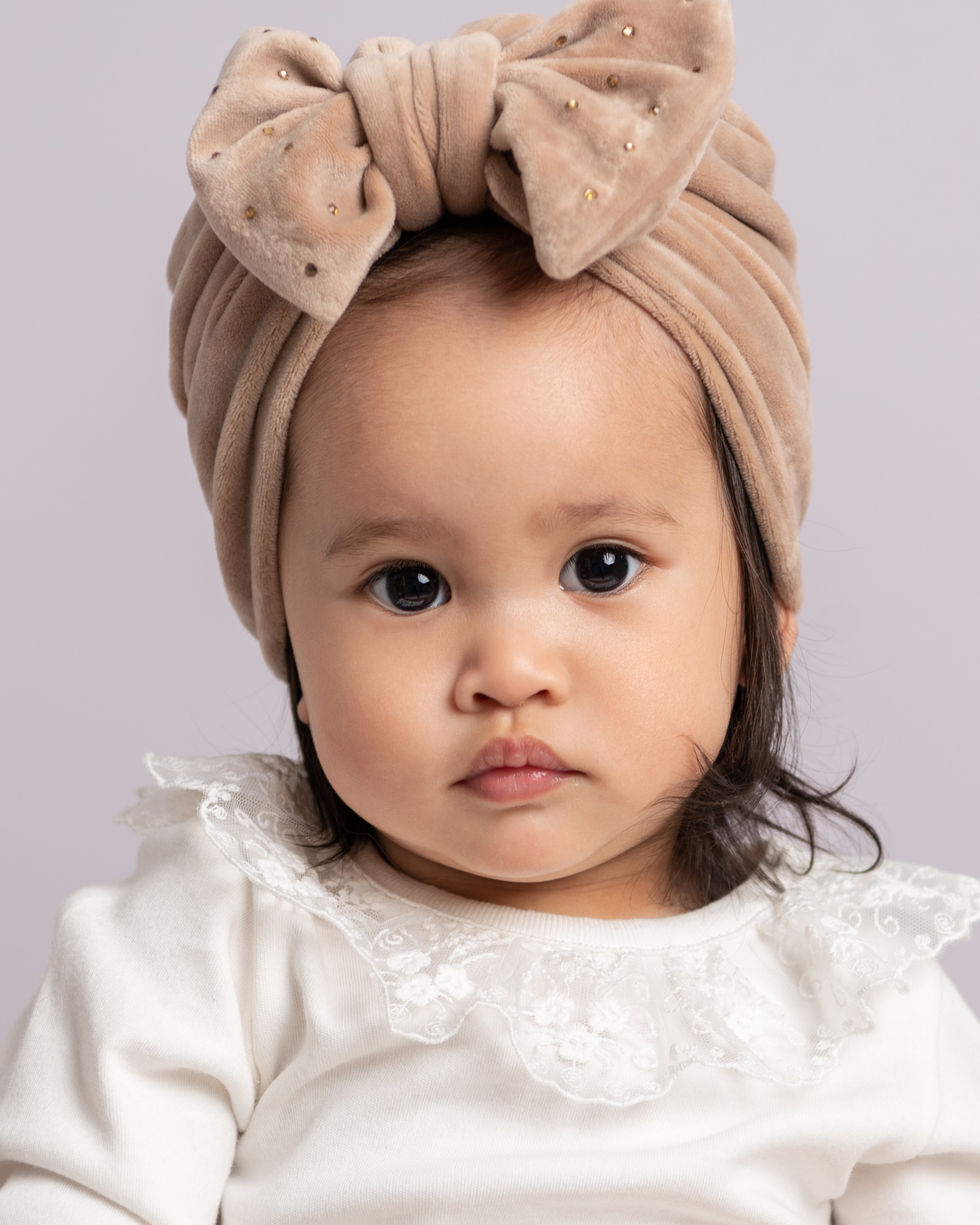 Baby Girls and Girls Velour Diamanté Turban By Caramelo Kids – Red ...